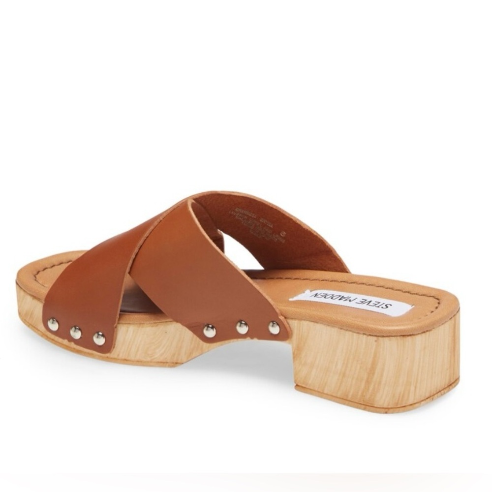 Steve Madden Women's Bryna wood clog Sandal - Picture 4 of 8